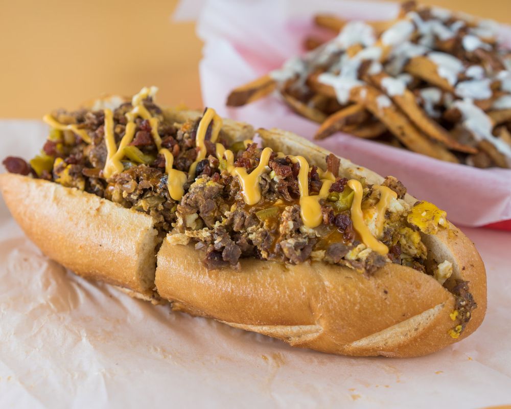 Food from The Original Steaks and Hoagies