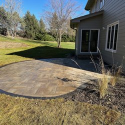 Well Rooted Gardens - Paver patio completed