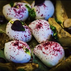 Pigalle Bar & Kitchen - Macroom Mozzarella, Charred Artichoke with Black Garlic
