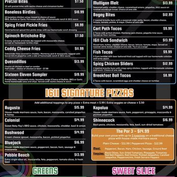 1611 Golf Club - Food menu - Golf Near Me - Burleson, Texas 1611 Golf Club - Food menu - Golf Near Me - Burleson, Texas