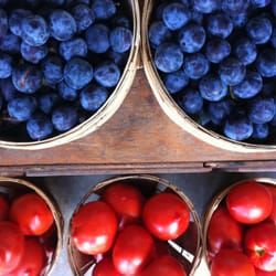 Jenkins Orchards - Plums and tomatoes fresh from the orchard.