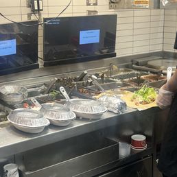 I noticed the dirty the food area. unacceptable!! Please see the pictures attached and zoom in so you can see how nasty it looked