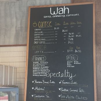Wah Coffee - Menu - Desserts Near Me - Houston, Texas Wah Coffee - Menu - Desserts Near Me - Houston, Texas