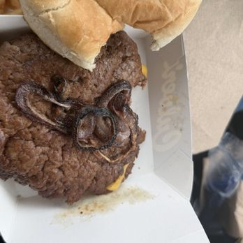 Culver's - Grilled onions on sad burger. - Fast Food Near Me - Two Harbors, Minnesota