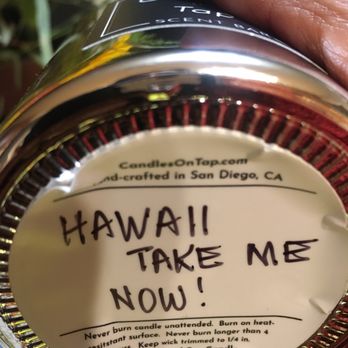 Candles on Tap - Some of the names I made up for my creations. - Candle Stores Near Me - Encinitas, California