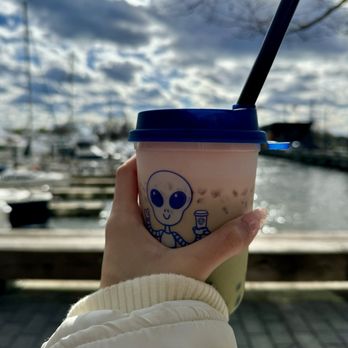 E-Tea - sakura matcha - Bubble Tea Near Me - Washington, DC, District of Columbia