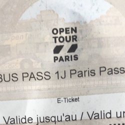 Open Tour Paris - Receipt
