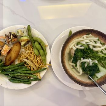Kingdom Buffet - My full plates! Sushi, ramen and more!  (Photo by Deanna Troy Travels) - Buffets Near Me - Newington, Connecticut