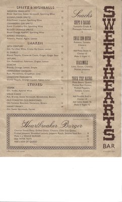 Menu photo 2 Sweethearts Bar Chicago, IL Menu photo 2 Sweethearts Bar Chicago, IL