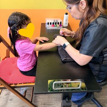 Raffi’s Cuts For Kids - Finishing manicure - Kids Hair Salons Near Me - Long Beach, California