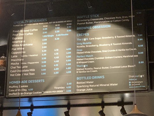 Menu photo 3 Shake No Eight Columbus, OH