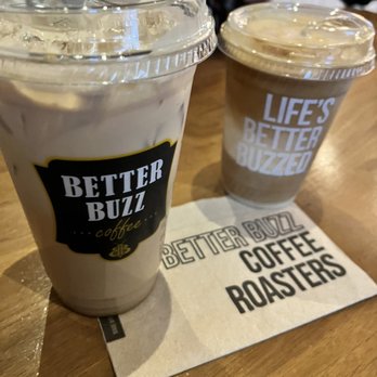 Better Buzz Coffee Hillcrest - Blended Coconut buzz and iced vanilla latte - Coffee & Tea Near Me - San Diego, California Better Buzz Coffee Hillcrest - Blended Coconut buzz and iced vanilla latte - Coffee & Tea Near Me - San Diego, California