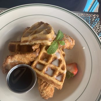 Hungry Like The Wolf - Waffles and chicken strips - American Near Me - Houston, Texas