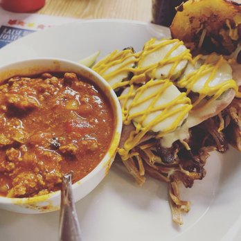 Jolly Plate - Cuban sandwich with a cup of chili - Breakfast & Brunch Near Me - Scottville, Michigan Jolly Plate - Cuban sandwich with a cup of chili - Breakfast & Brunch Near Me - Scottville, Michigan
