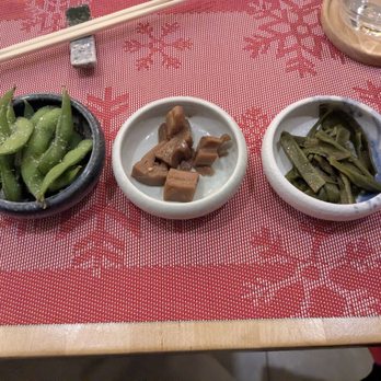 Ishi Omakase & Premium Sake - edamame, lotus root, yamakurage - Japanese Near Me - Brooklyn, New York Ishi Omakase & Premium Sake - edamame, lotus root, yamakurage - Japanese Near Me - Brooklyn, New York