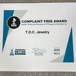 TDC Jewelry - Compliant Free Award