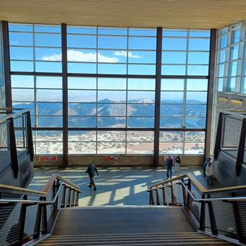 Pikes Peak - America's Mountain - View from inside the visitor center. - Hiking Near Me - Cascade, Colorado Pikes Peak - America's Mountain - View from inside the visitor center. - Hiking Near Me - Cascade, Colorado