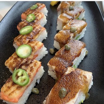 Raku Japanese Kitchen - Salmon Aburi & Hamachi Aburi - Japanese Near Me - West Vancouver, British Columbia