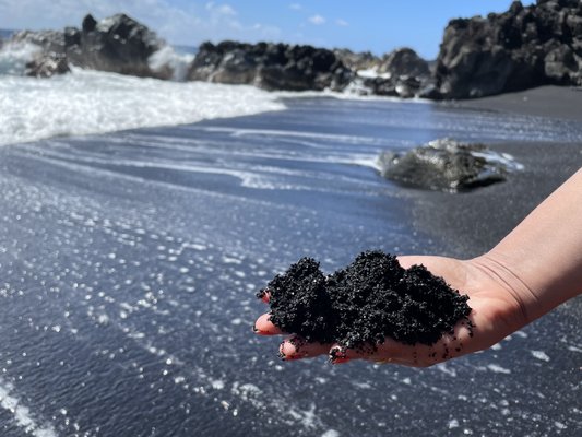 Kehena Black Sand Beach by null