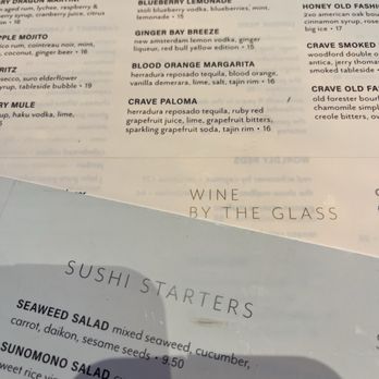 CRAVE - Drink menu - New American Near Me - Woodbury, Minnesota