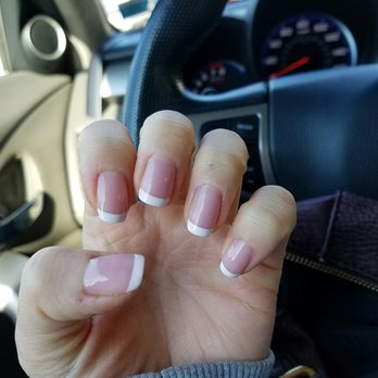 Donna's Nail & Spa - Another shot of the french manicure done by Liz. Simple, clean and sophisticated :) - Nail Salons Near Me - New Hyde Park, New York