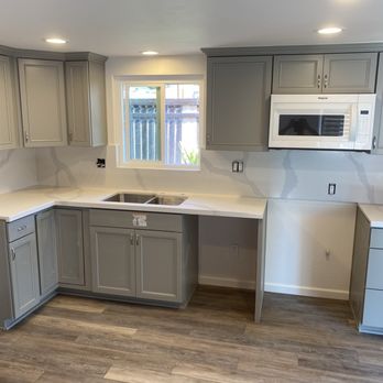 AVA Flood Restoration - Finished kitchen - General Contractors Near Me