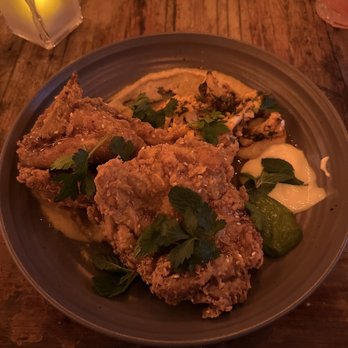 Foreign Cinema - Curry - Scented Sesame Fried Chicken - Breakfast & Brunch Near Me - San Francisco, California Foreign Cinema - Curry - Scented Sesame Fried Chicken - Breakfast & Brunch Near Me - San Francisco, California