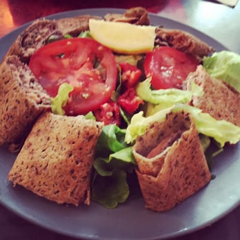 Little Breizh - salmon salad with buckwheat crepe pieces filled with salmon. Delicious - Creperies Near Me - Paris, 75 Little Breizh - salmon salad with buckwheat crepe pieces filled with salmon. Delicious - Creperies Near Me - Paris, 75