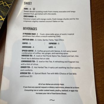 Baobab Fare - Menu 9/2023 - Coffee & Tea Near Me - Detroit, Michigan Baobab Fare - Menu 9/2023 - Coffee & Tea Near Me - Detroit, Michigan