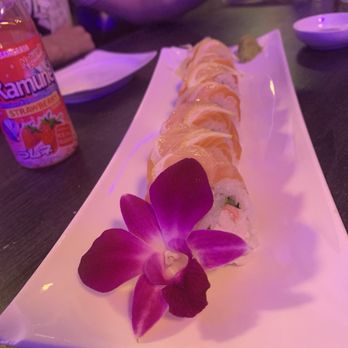 Tokyo Monster Sushi - Sunshine Roll (California roll with salmon and lemon on top) - Korean Near Me - Blaine, Washington Tokyo Monster Sushi - Sunshine Roll (California roll with salmon and lemon on top) - Korean Near Me - Blaine, Washington