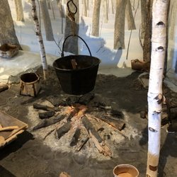 George W Brown Jr Ojibwe Museum & Cultural Center - Autumn diorama at the museum.
