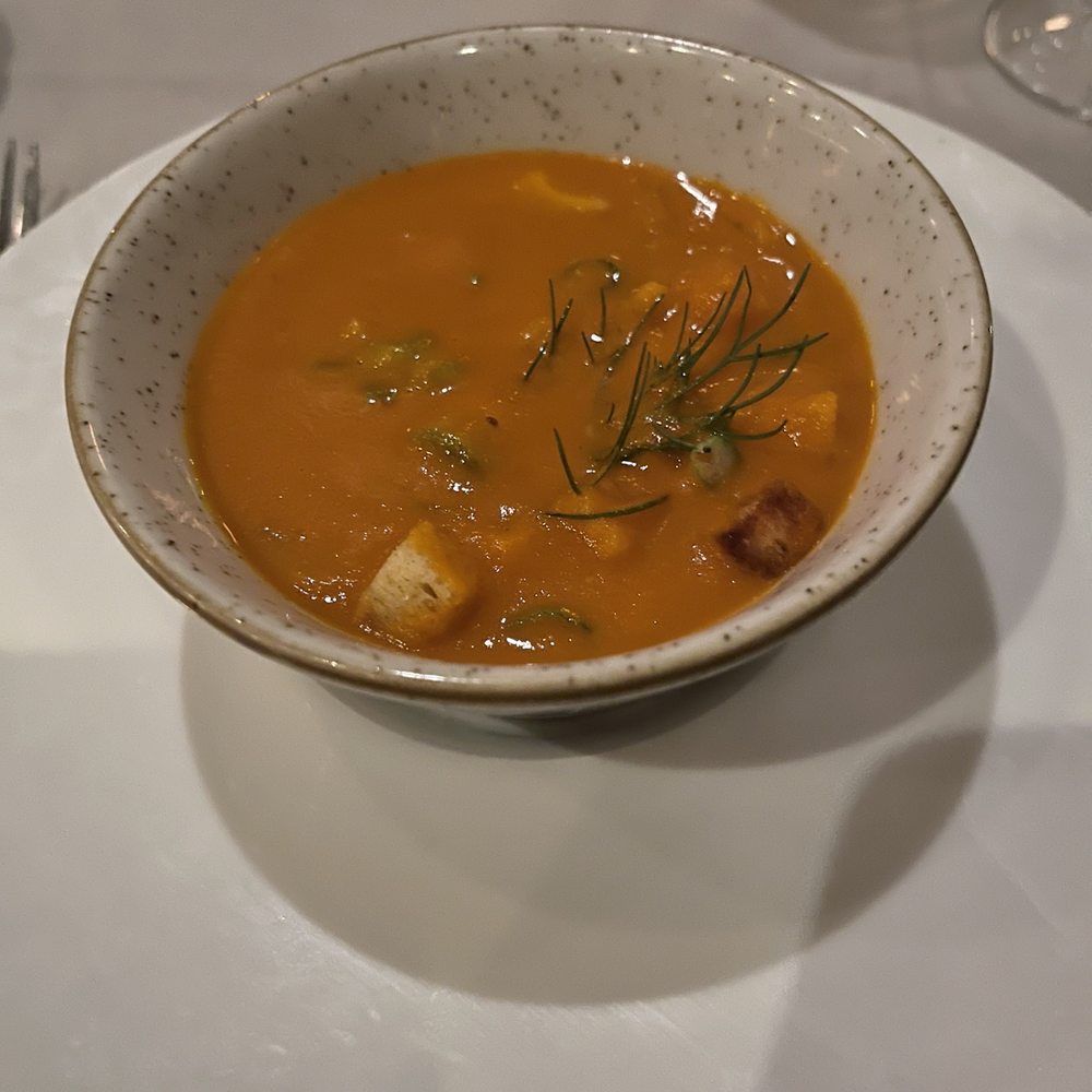 Equinox on 19th - Fennel and tomato soup - New American Near Me - Washington, DC, District of Columbia Equinox on 19th - Fennel and tomato soup - New American Near Me - Washington, DC, District of Columbia