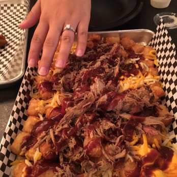 Thatcher's Barbeque & Grill - That is my adult women's size hand next to the pork bucket which is amazing!!! - Barbeque Near Me - Ringgold, Georgia Thatcher's Barbeque & Grill - That is my adult women's size hand next to the pork bucket which is amazing!!! - Barbeque Near Me - Ringgold, Georgia