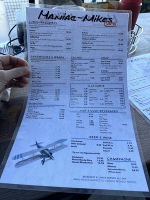 Menu photo 2 Maniac-Mikes Cafe Upland, CA