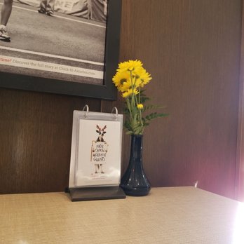 Chick-fil-A - Real flowers! This place is very well cared for. It's the little details sometimes.. - Fast Food Near Me - Atlanta, Georgia Chick-fil-A - Real flowers! This place is very well cared for. It's the little details sometimes.. - Fast Food Near Me - Atlanta, Georgia