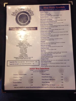 Menu photo 2 The Blue Plate - West Dothan, AL