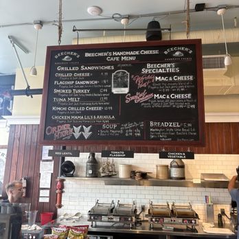 Beecher's Handmade Cheese - Here is their menu - Cheese Shops Near Me - Seattle, Washington