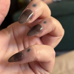 Nail Poetry - Hacked cuticles. How do they look grown out already :(