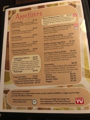 Menu photo 5 High Life Lounge Des Moines, IA