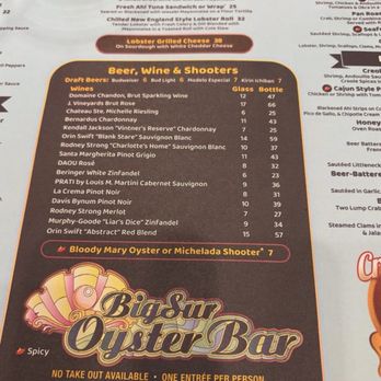 Big Sur Oyster Bar - Seafood Near Me - Las Vegas, Nevada Big Sur Oyster Bar - Seafood Near Me - Las Vegas, Nevada