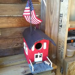 Handmade bird houses