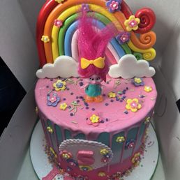 My daughter's Troll Birthday Cake ! My daughter's Troll Birthday Cake !