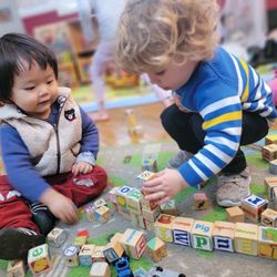 We love building with with blocks