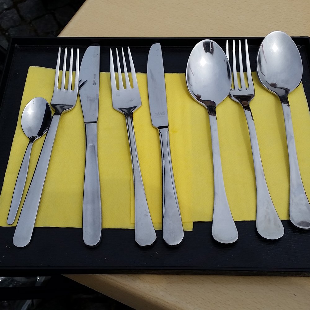 Pizzeria Cappuccini - The cutlery to accompany the tasting menu. - Italian Near Me - Prague, Puerto Rico