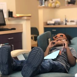 Pediatric Dental Associates - Ambler - My son while waiting for his cleaning :)