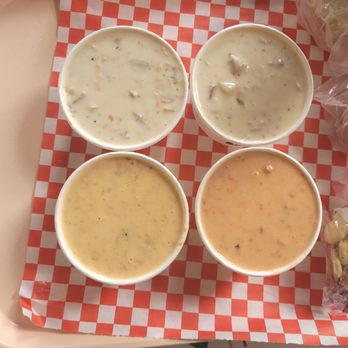 Pike Place Chowder - Pacific Place - 4-Cup Chowder Sampler - Seafood Near Me - Seattle, Washington
