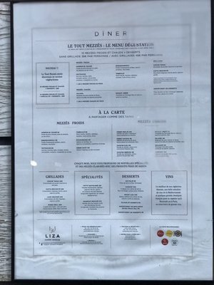 Menu photo 1 Liza Paris, 75 Menu photo 1 Liza Paris, 75