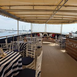 Charles Riverboat - Celebrating a little one on the way with a "Shell Be Here Soon" brunch baby shower aboard Valiant.
