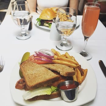 75 Main - Salmon BLT with a bellini - New American Near Me - Southampton, New York