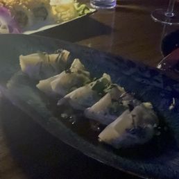 Collard green gyoza Collard green gyoza
